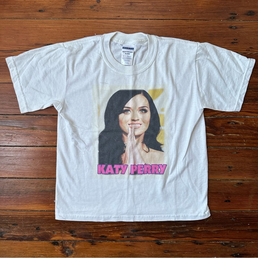 Jerzees Heavyweight Blend Katy Perry white graphic t-shirt XS